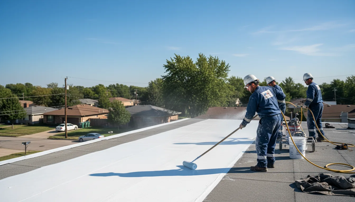 Commercial roof coating in Victor, CO near me